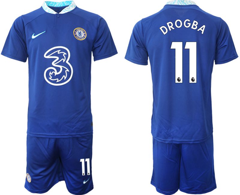 Men 2022-2023 Club Chelsea FC home blue 11 Soccer Jerseys